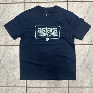SOLD Men’s Alpine Stars “astars” T-shirt  Navy Blue Cotton Size Large